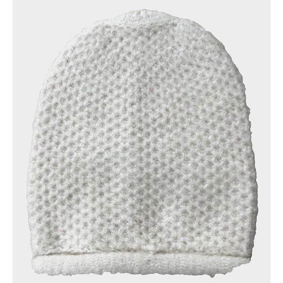 Free People Hat Knit Beanie Cap Solid Winter White Ski Toque Cottage Boho Preppy - Picture 1 of 3